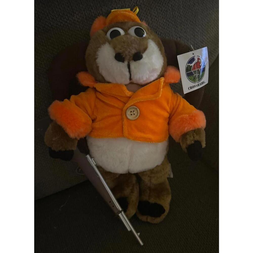 Vintage Crosshairs Hunting Ram Plush Stuffed Toy 2001 New with Tag